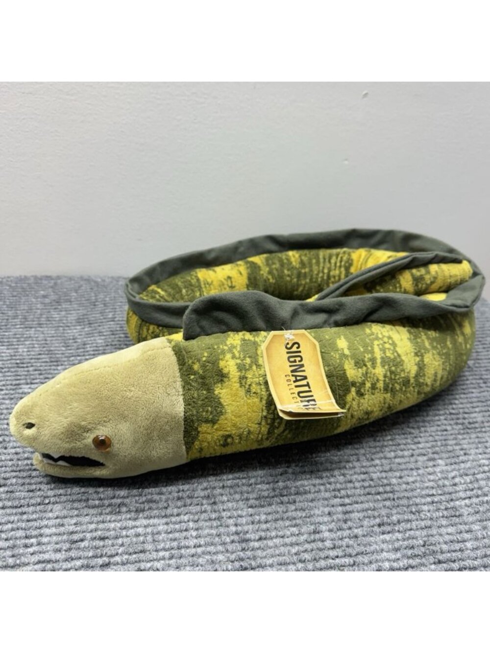 Moray Eel Toy Plush 50” Green Yellow Ocean Animal Destination Nation Sea Stuffed